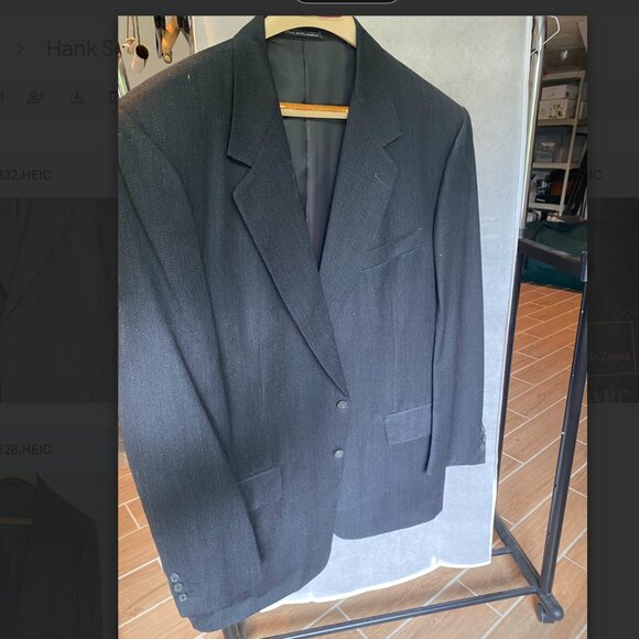 Ermenegildo Zegna Tindari Black Suit Jacket - Picture 1 of 5